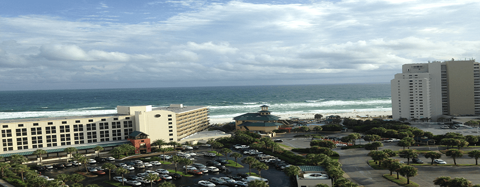 View of the beach from Gulfwinds Condos