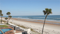 View of the beach from our beachside pool deck